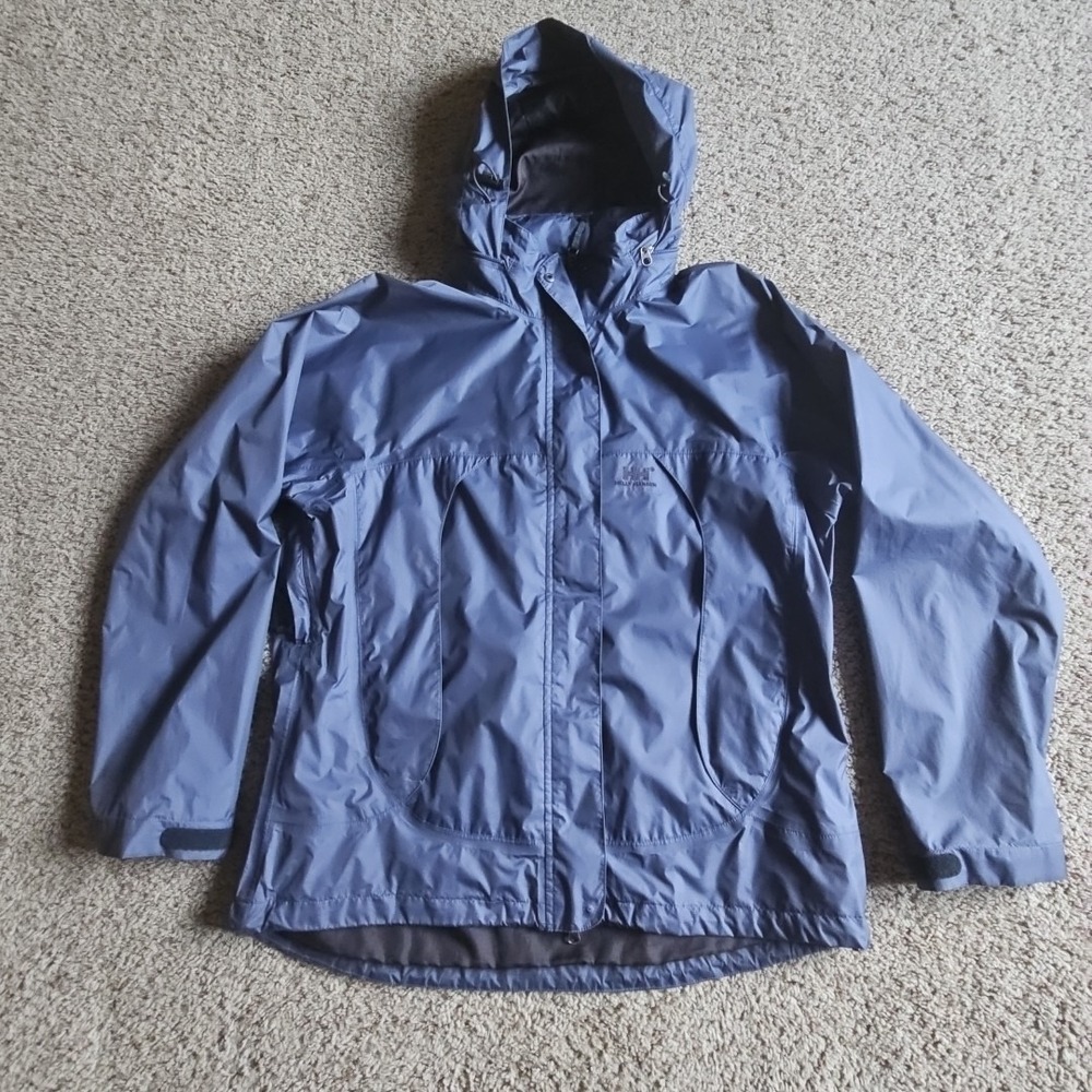 Helly Hansen Jacket‎ Extra Large Blue Hooded Missing Snap